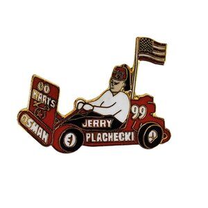 Osman Shriner Go Kart Parade Enamel Lapel Hat Pin Jerry Plachecki St Cloud USA